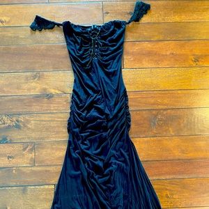 Black floor length Sky Dress